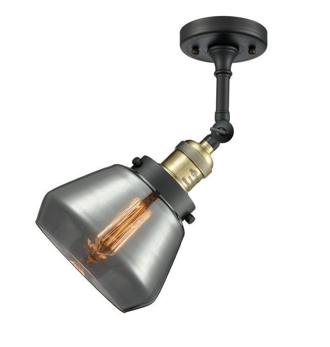 Innovations - 201F-BAB-G173 - One Light Semi-Flush Mount - Franklin Restoration - Black Antique Brass