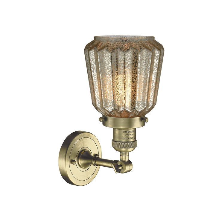 Innovations - 203-AB-G142-LED - LED Wall Sconce - Franklin Restoration - Antique Brass
