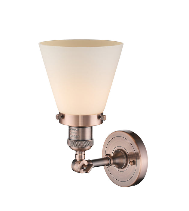 Innovations - 203-AC-G61-LED - LED Wall Sconce - Franklin Restoration - Antique Copper