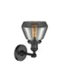 Innovations - 203-BK-G173 - One Light Wall Sconce - Franklin Restoration - Matte Black