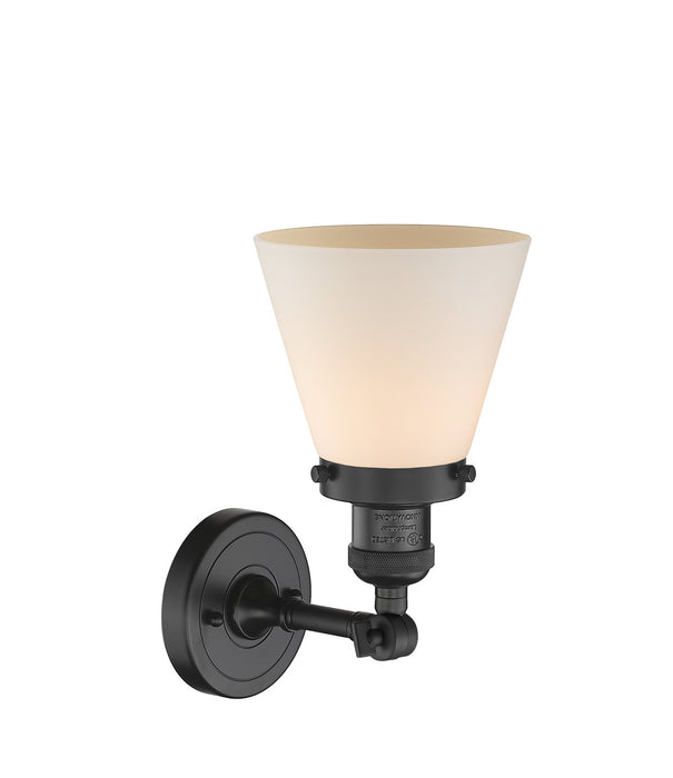 Innovations - 203-BK-G61 - One Light Wall Sconce - Franklin Restoration - Matte Black