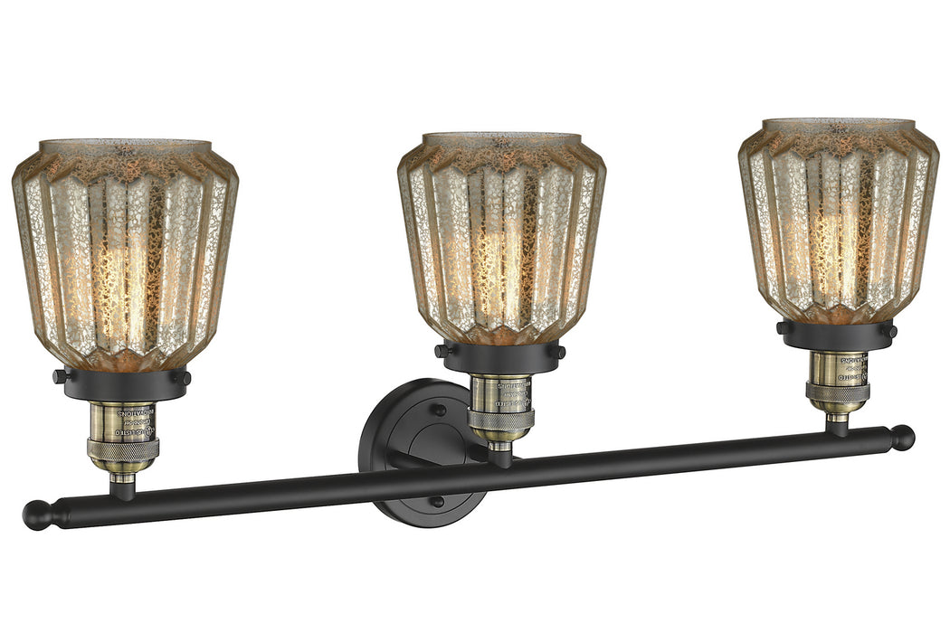 Innovations - 205-BAB-G146 - Three Light Bath Vanity - Franklin Restoration - Black Antique Brass