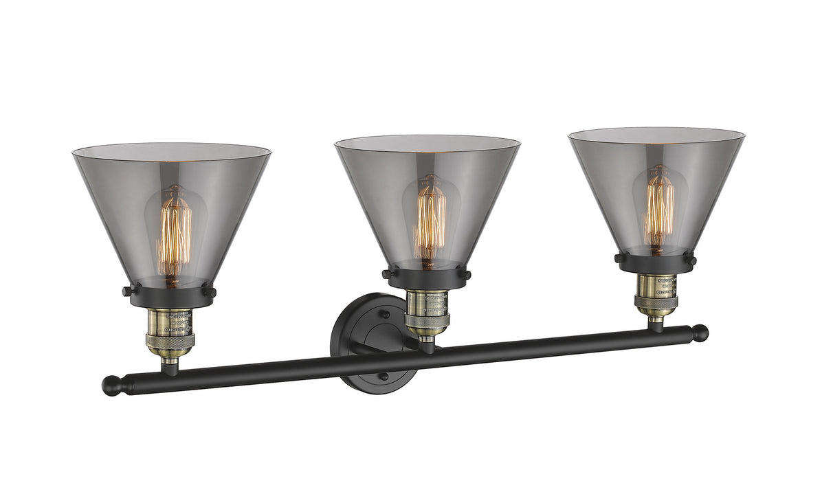 Innovations - 205-BAB-G43 - Three Light Bath Vanity - Franklin Restoration - Black Antique Brass