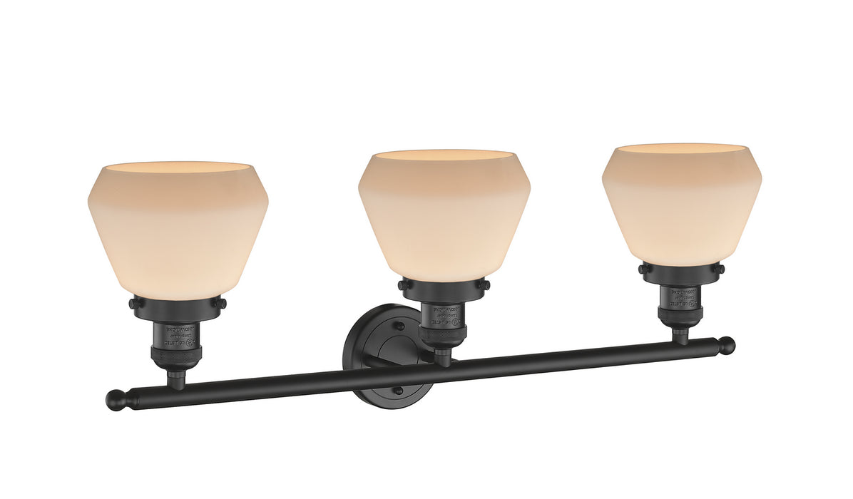 Innovations - 205-BK-G171 - Three Light Bath Vanity - Franklin Restoration - Matte Black