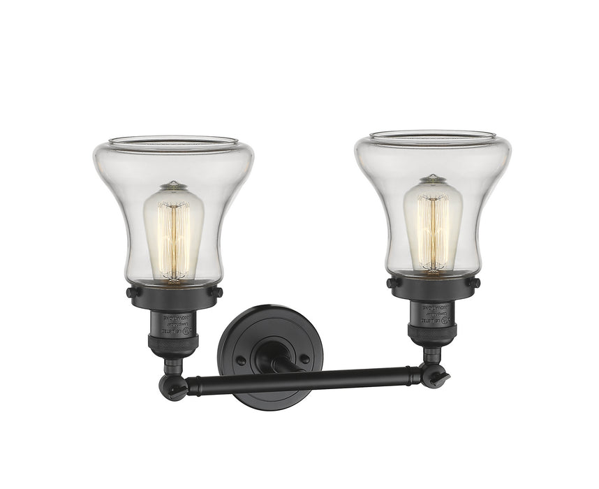 Innovations - 208-BK-G192 - Two Light Bath Vanity - Franklin Restoration - Matte Black