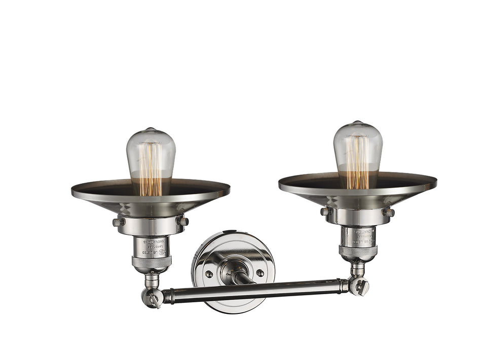 Innovations - 208-PN-M1-LED - LED Bath Vanity - Franklin Restoration - Polished Nickel