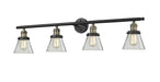 Innovations - 215-BAB-G62 - Four Light Bath Vanity - Franklin Restoration - Black Antique Brass