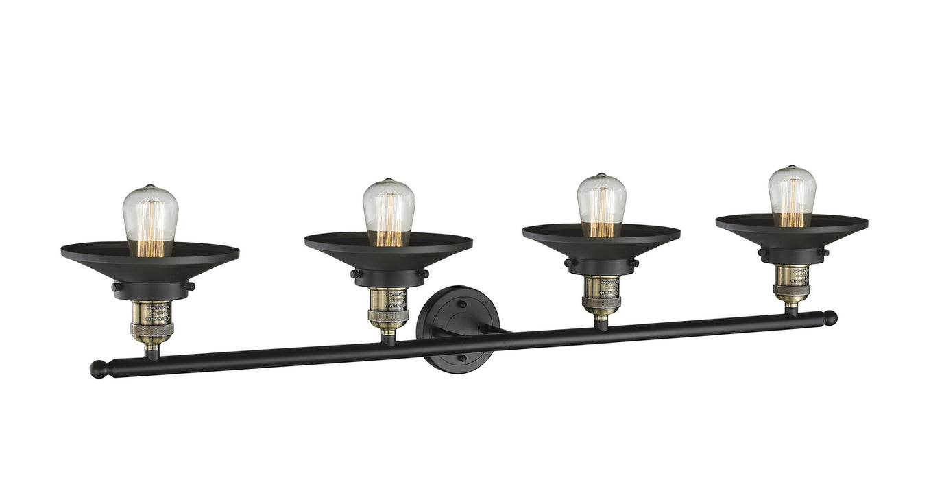 Innovations - 215-BAB-M6 - Four Light Bath Vanity - Franklin Restoration - Black Antique Brass