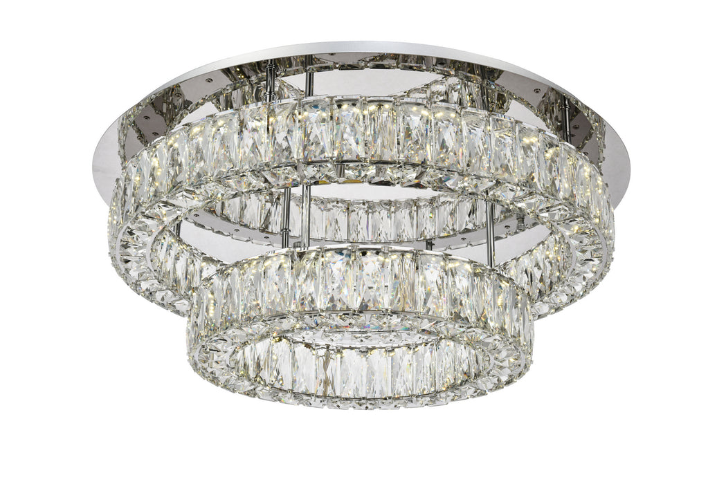 Monroe LED Flush Mount-Flush Mounts-Elegant Lighting-Lighting Design Store