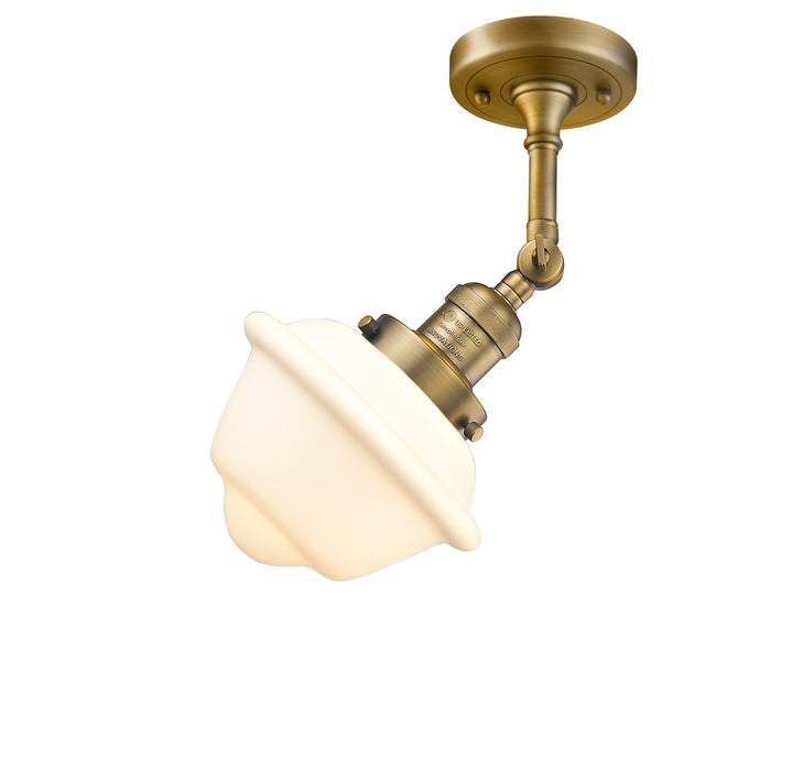 Innovations - 201F-BB-G531 - One Light Semi-Flush Mount - Franklin Restoration - Brushed Brass