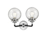 Innovations - 284-2W-BPN-G204-6-LED - LED Bath Vanity - Nouveau - Black Polished Nickel