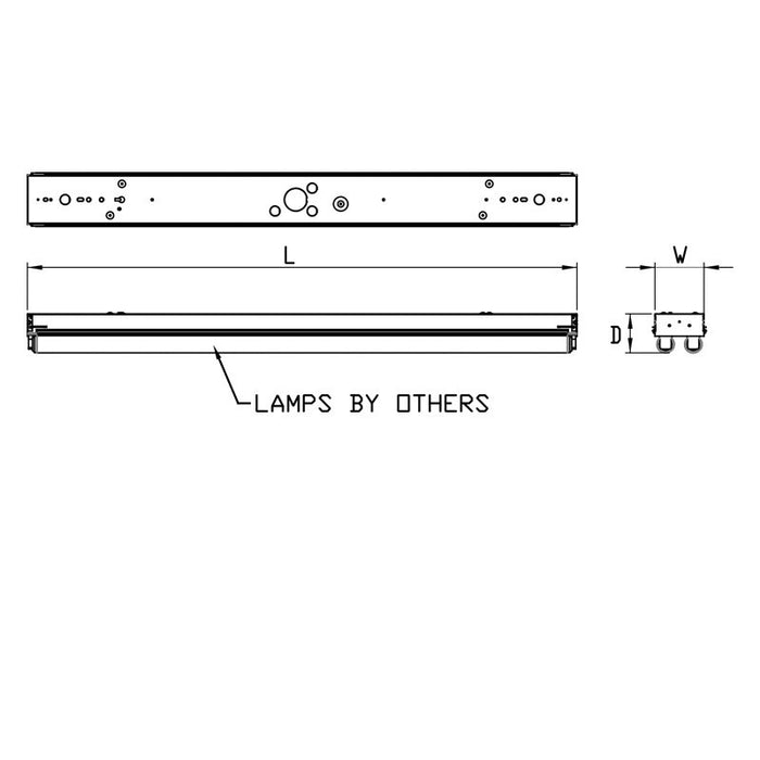 Two Light Strip For LED Tubes-Utility-AFX Lighting-Lighting Design Store