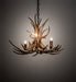 Meyda Tiffany - 213675 - Four Light Chandelier - Antlers - Nickel