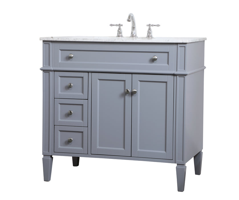 Park Avenue Single Bathroom Vanity-Plumbing-Elegant Lighting-Lighting Design Store