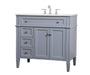 Park Avenue Single Bathroom Vanity-Plumbing-Elegant Lighting-Lighting Design Store