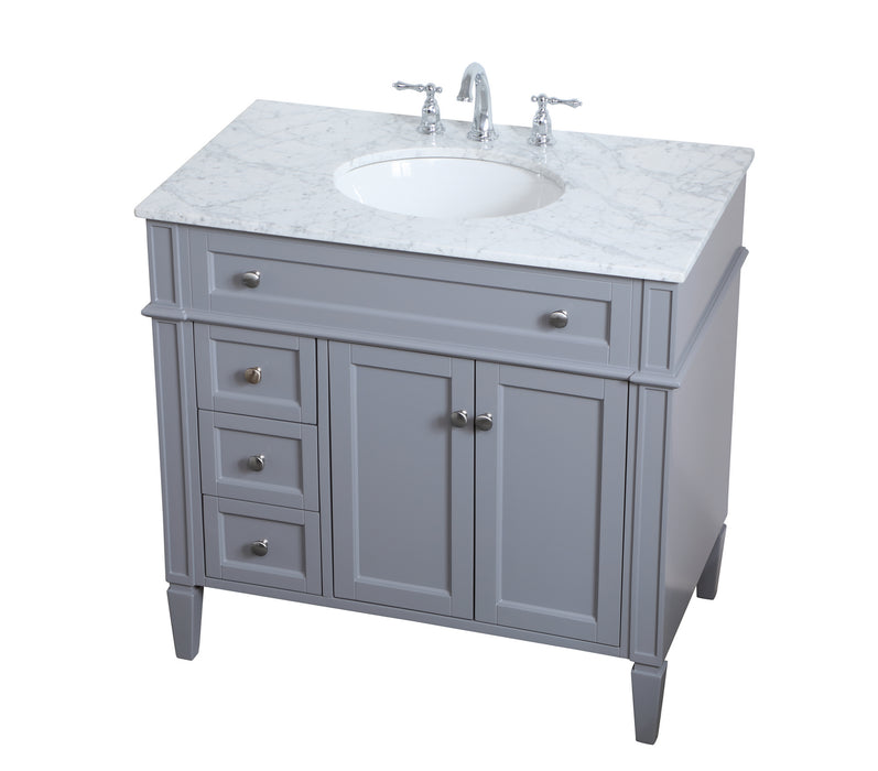 Park Avenue Single Bathroom Vanity-Plumbing-Elegant Lighting-Lighting Design Store