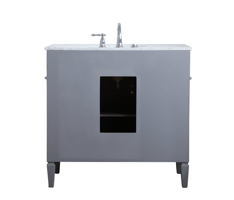 Park Avenue Single Bathroom Vanity-Plumbing-Elegant Lighting-Lighting Design Store