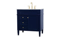 Park Avenue Single Bathroom Vanity-Plumbing-Elegant Lighting-Lighting Design Store