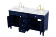 Park Avenue Double Bathroom Vanity-Plumbing-Elegant Lighting-Lighting Design Store