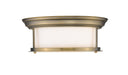 Z-Lite - 2011F13-HBR - Two Light Flush Mount - Sonna - Heritage Brass