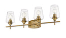 Z-Lite - 473-4V-OBR - Four Light Vanity - Joliet - Olde Brass