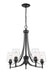 Z-Lite - 473-5MB - Five Light Chandelier - Joliet - Matte Black