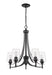 Z-Lite - 473-5MB - Five Light Chandelier - Joliet - Matte Black