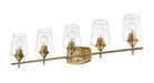Z-Lite - 473-5V-OBR - Five Light Vanity - Joliet - Olde Brass