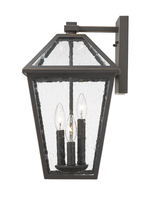 Z-Lite - 579B-ORB - Three Light Outdoor Wall Sconce - Talbot - Oil Rubbed Bronze