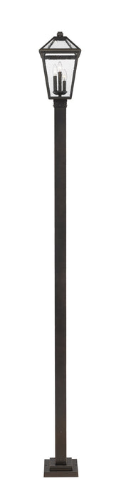 Z-Lite - 579PHBS-536P-ORB - Three Light Outdoor Post Mount - Talbot - Oil Rubbed Bronze