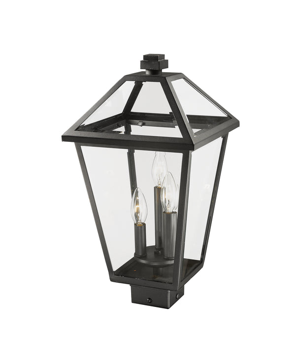 Z-Lite - 579PHBS-BK - Three Light Outdoor Post Mount - Talbot - Black