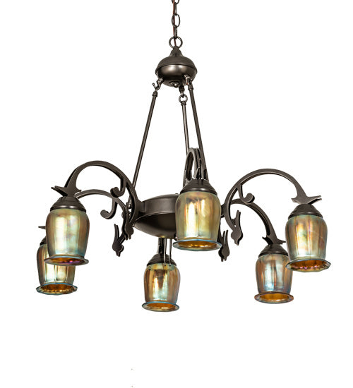 Six Light Chandelier-Mid. Chandeliers-Meyda Tiffany-Lighting Design Store