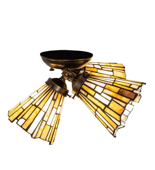 Three Light Flushmount-Flush Mounts-Meyda Tiffany-Lighting Design Store
