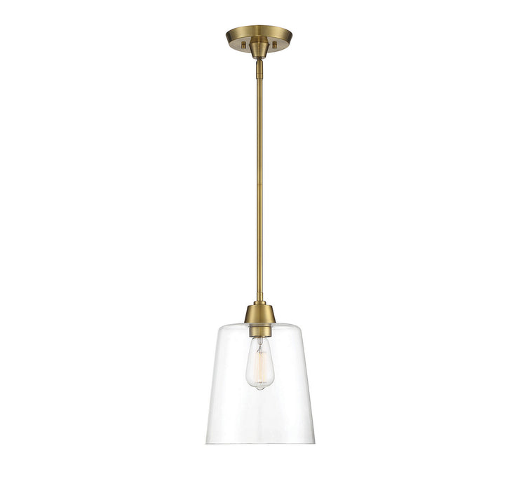 Meridian - M70081NB - One Light Pendant - Mpend - Natural Brass