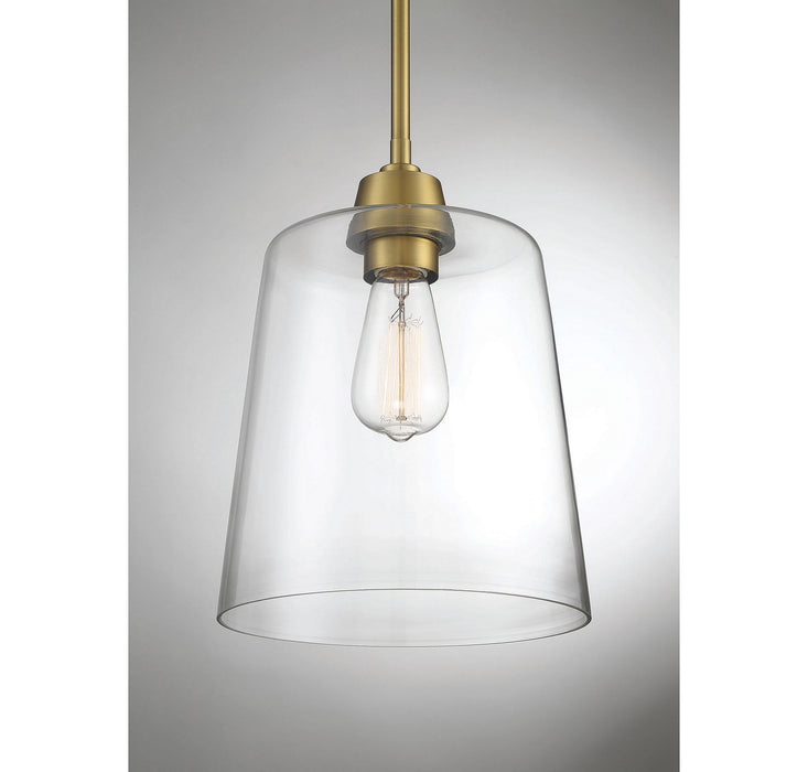 Meridian - M70081NB - One Light Pendant - Mpend - Natural Brass