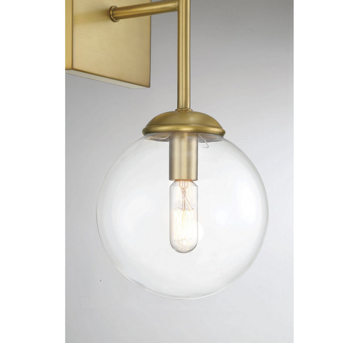 Meridian - M90001NB - Two Light Wall Sconce - Mscon - Natural Brass