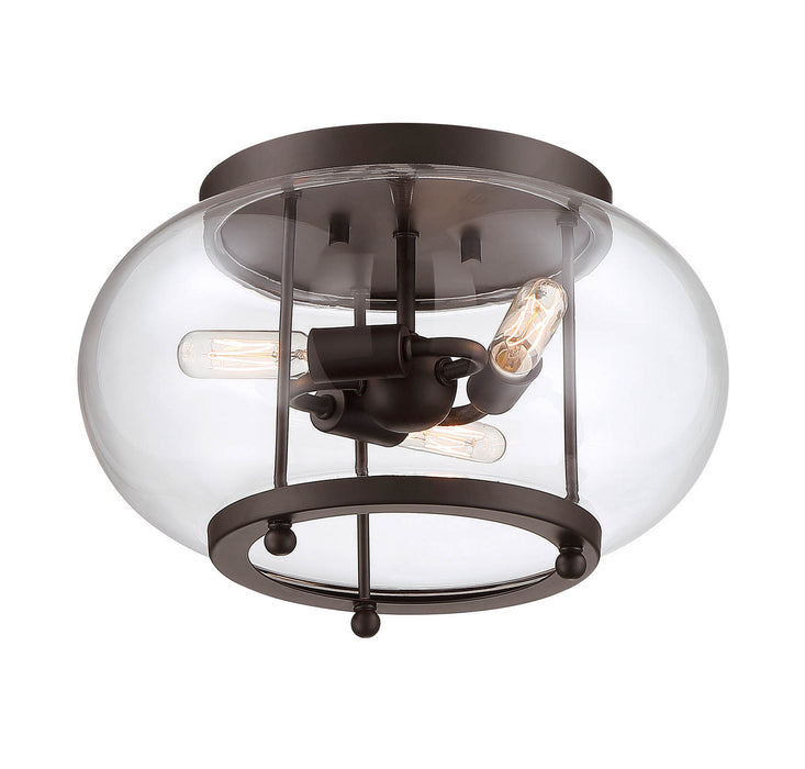 Meridian - M50037ORB - Three Light Outdoor Flush Mount - Moutd - Oil Rubbed Bronze