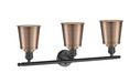 Innovations - 205-OB-M9-AC - Three Light Bath Vanity - Franklin Restoration - Oil Rubbed Bronze