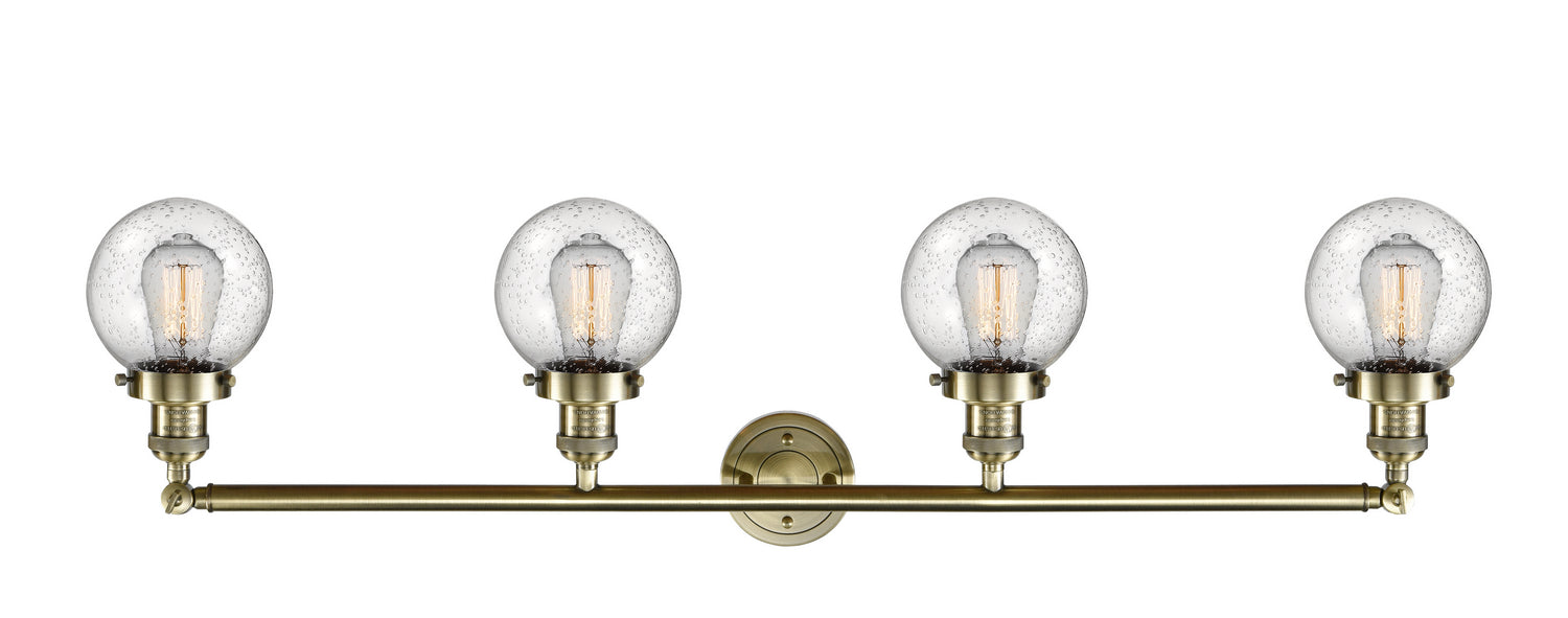 Innovations - 215-AB-G204-6-LED - LED Bath Vanity - Franklin Restoration - Antique Brass