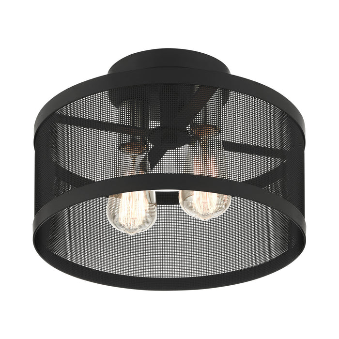 Industro Semi Flush Mount-Semi-Flush Mts.-Livex Lighting-Lighting Design Store