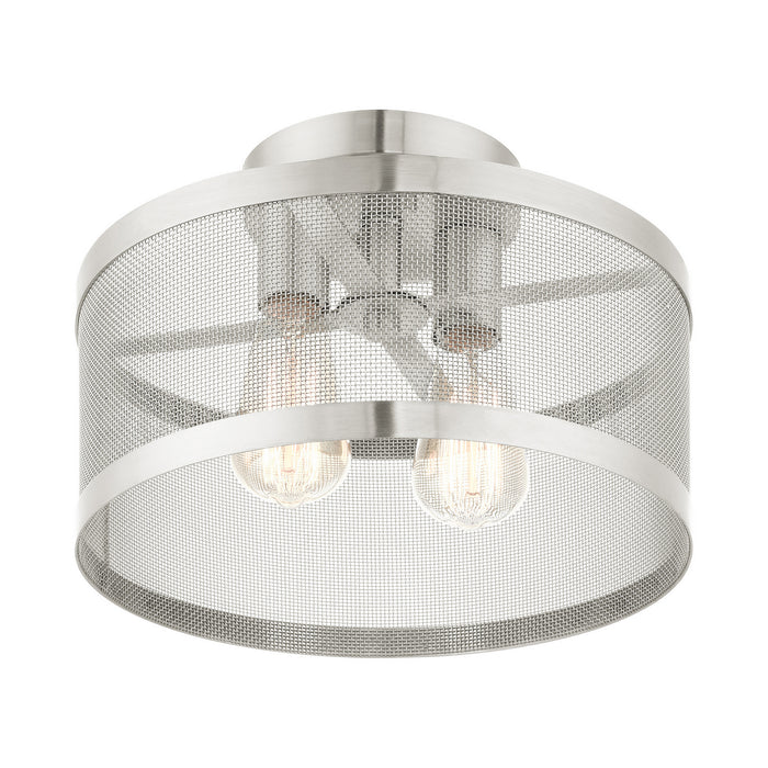 Industro Semi Flush Mount-Semi-Flush Mts.-Livex Lighting-Lighting Design Store