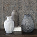 Uttermost - 17716 - Vases, S/3 - Natchez - Gray, Charcoal, And Natural Beige