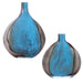 Uttermost - 17741 - Vases, S/2 - Adrie - Cobalt And Black