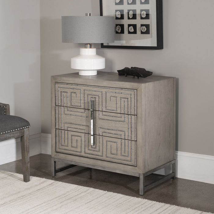 Uttermost - 25369 - Accent Chest - Devya - Aged Pewter
