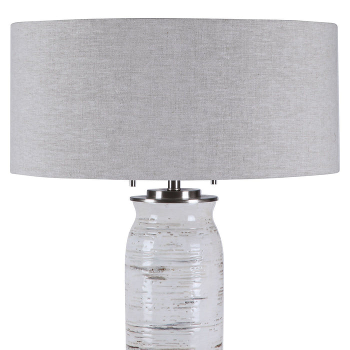 Uttermost - 28275 - Two Light Table Lamp - Lenta - Brushed Nickel