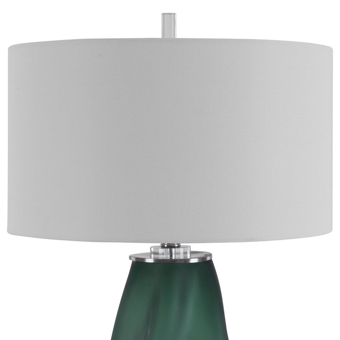 Uttermost - 28278 - One Light Table Lamp - Esmeralda - Brushed Nickel