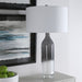 Uttermost - 28290 - One Light Table Lamp - Natasha - Brushed Nickel