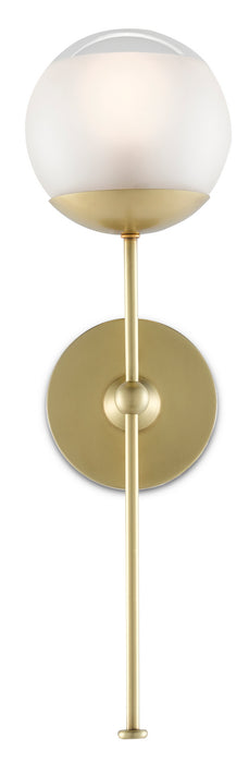 Currey and Company - 5000-0154 - One Light Wall Sconce - Montview - Brushed Brass