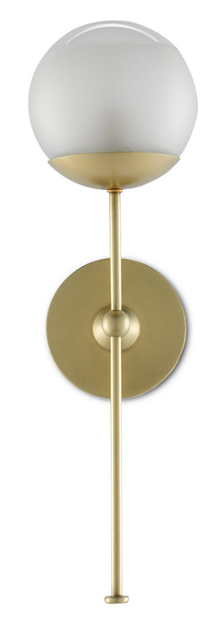 Currey and Company - 5000-0154 - One Light Wall Sconce - Montview - Brushed Brass