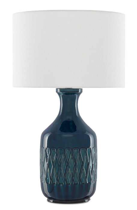 Currey and Company - 6000-0515 - One Light Table Lamp - Samba - Ocean Blue
